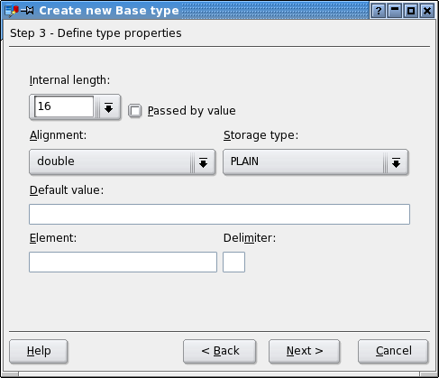 Define type properties