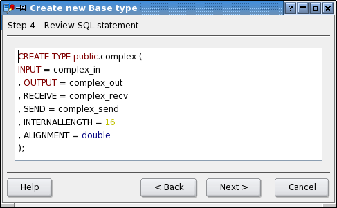 Review SQL statement