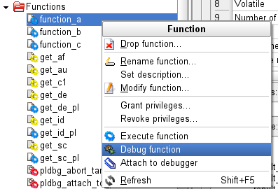 Running debugger